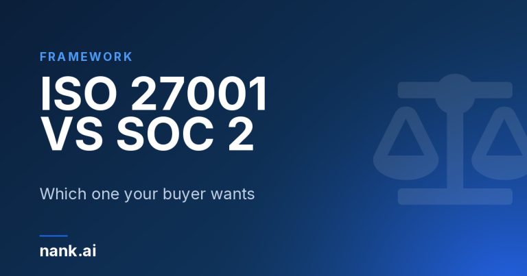 ISO 27001 certificate compared with a SOC 2 report, from Nank.ai, a Toronto compliance firm serving Canada