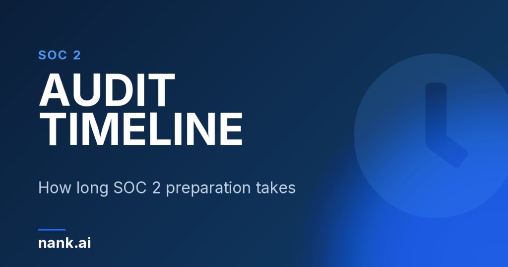 SOC 2 Type 2 audit timeline, SOC2 service Canada by Nank.ai