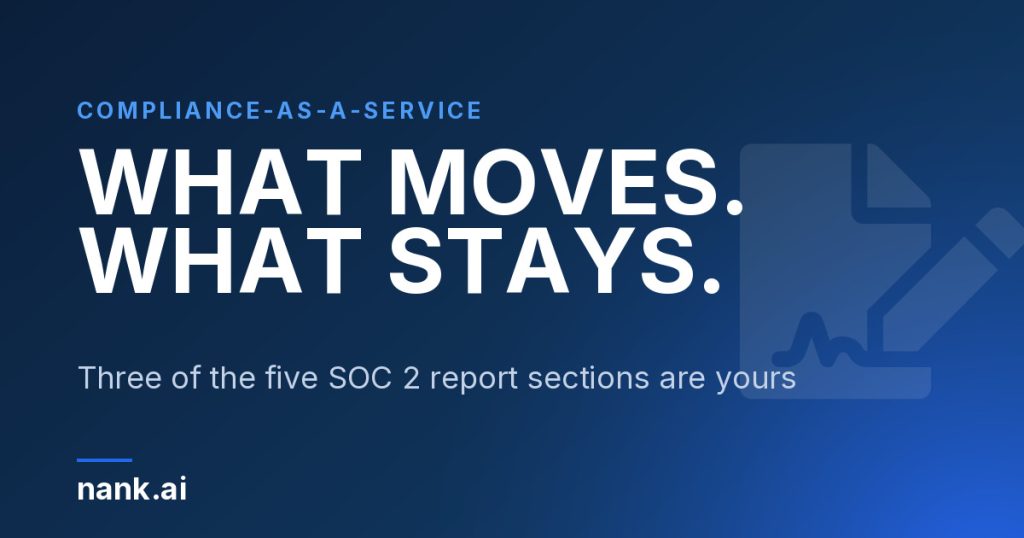 Compliance-as-a-Service: what moves to your provider and what stays with you, SOC 2 compliance from Nank.ai serving Canada and the United States